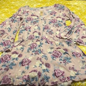 AE floral bell Sleeve romper